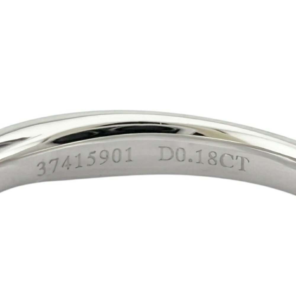 TIFFANY Harmony 0.18ct Diamond Engagement Ring Platinum Band (US Size 4) - Picture 8 of 8